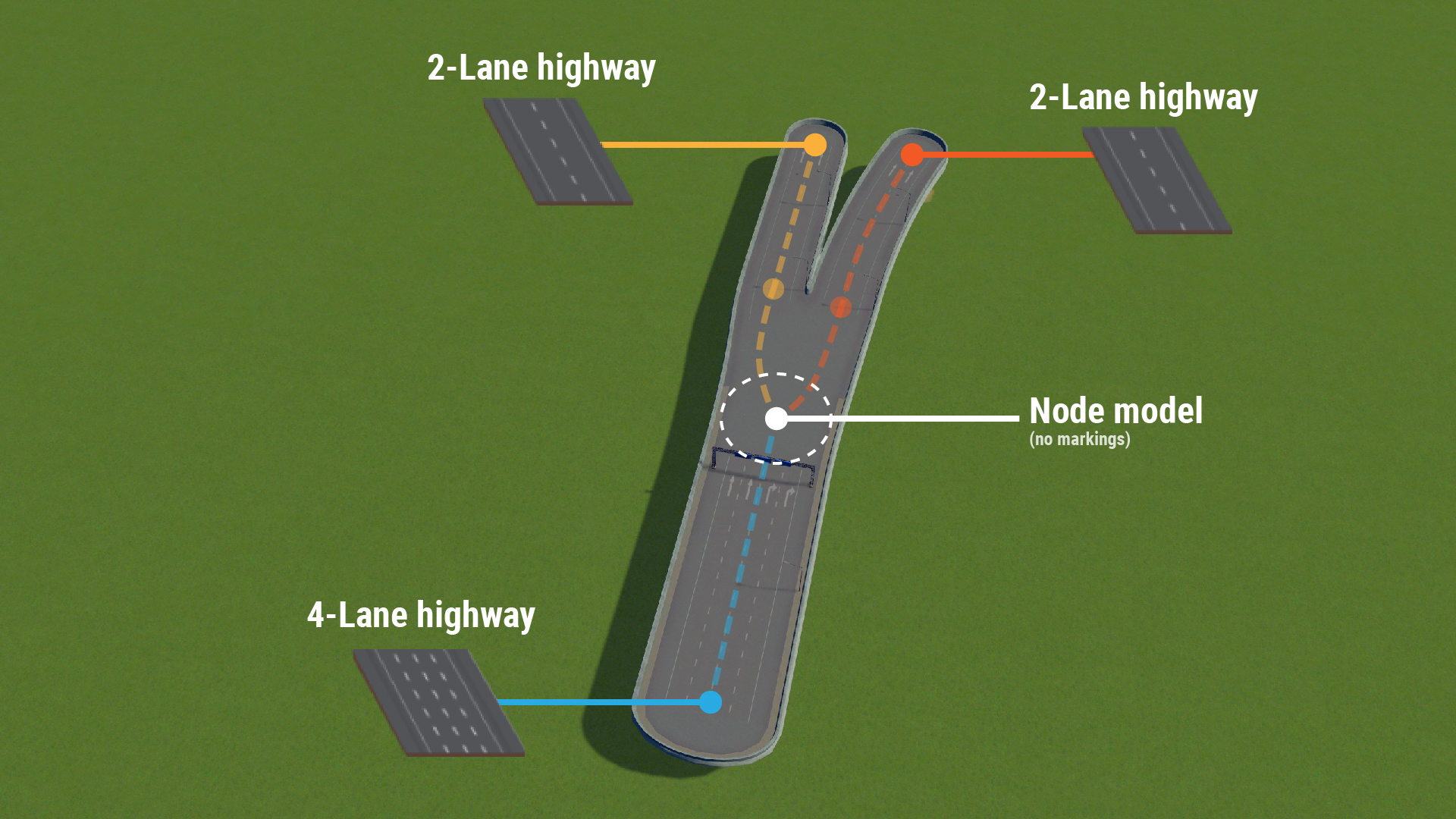 cities skylines all traffic in one lane